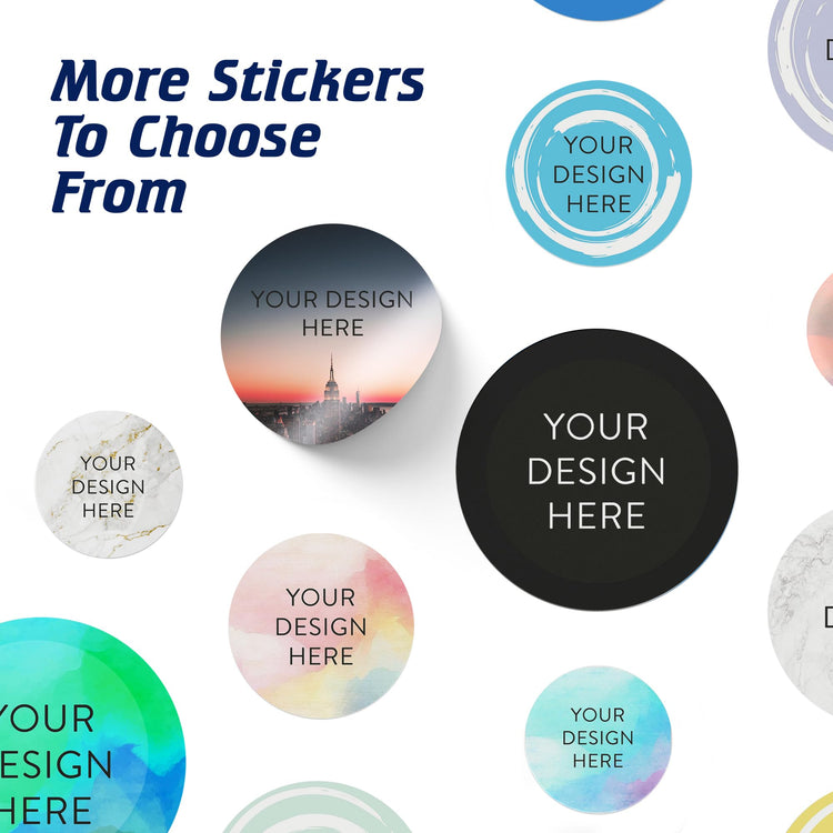 Custom Vinyl Stickers Your Image (100 Count)