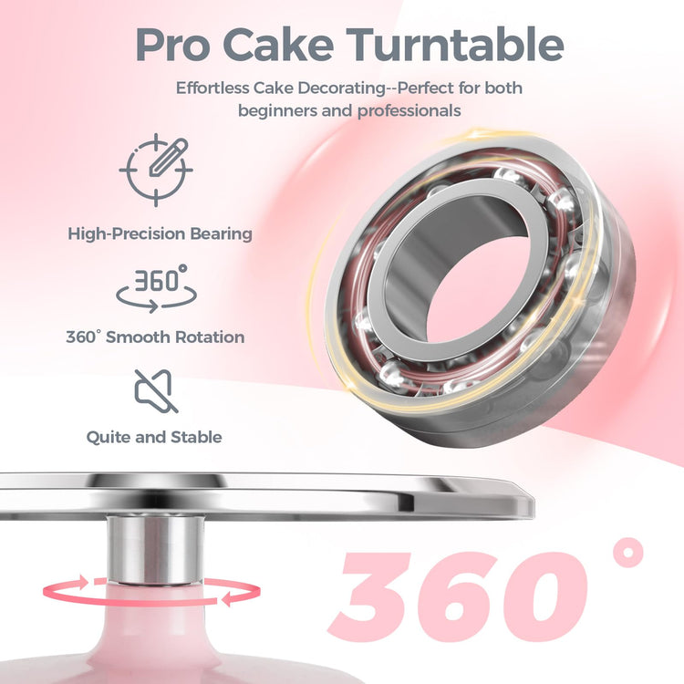 Cake Stand Aluminium 12''Cake Turntable Decorating Bakery Supplies