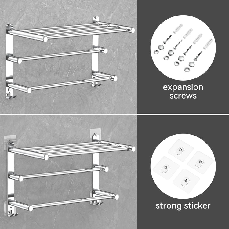 Adjustable Towel Bar for Bathroom Wall Mount17