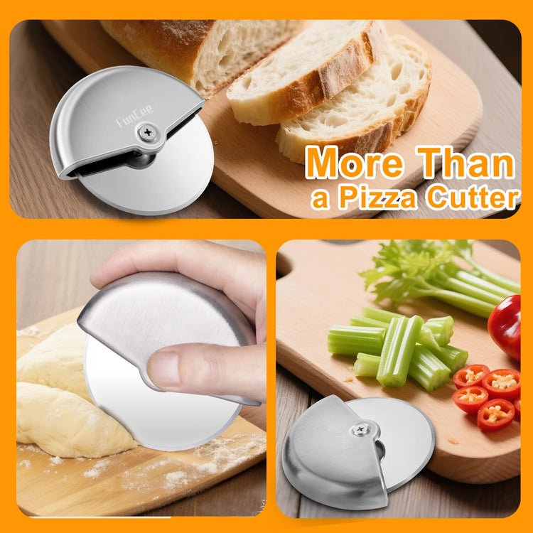 Premium Pizza Cutter Wheel with Sharp Blade For Cutting Through Pizzas