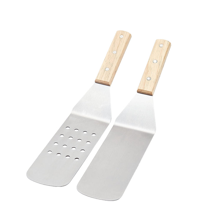 4 Piece Stainless Steel BBQ Grilling Tool Set for Outdoor Cooking (4 Count)