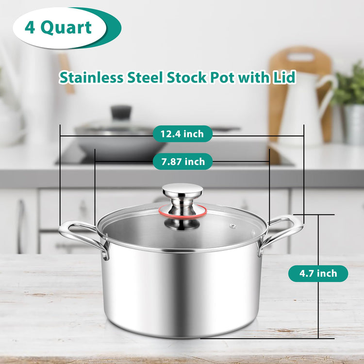 4 Quart Stock Pot