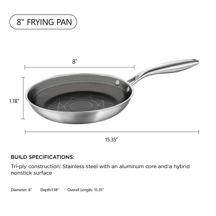 8 Inch Stainless Steel Pan