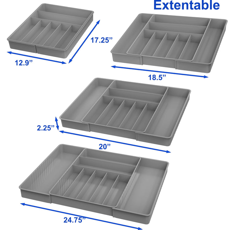 Expandable Kitchen Drawer Flatware Organizer