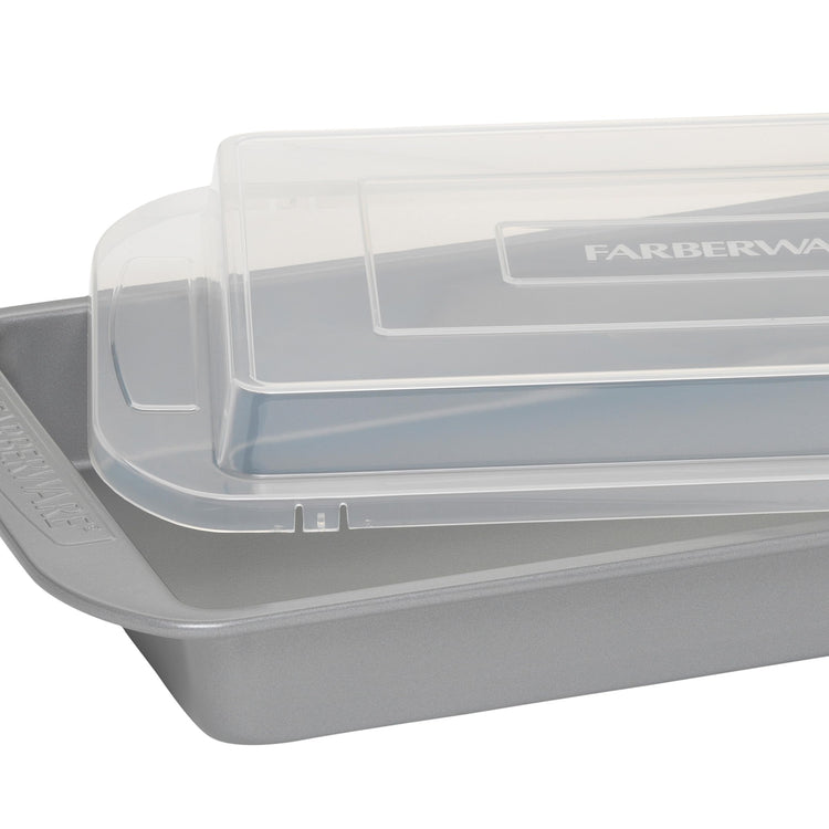 Nonstick Bakeware Rectangular Cake Pan with Lid