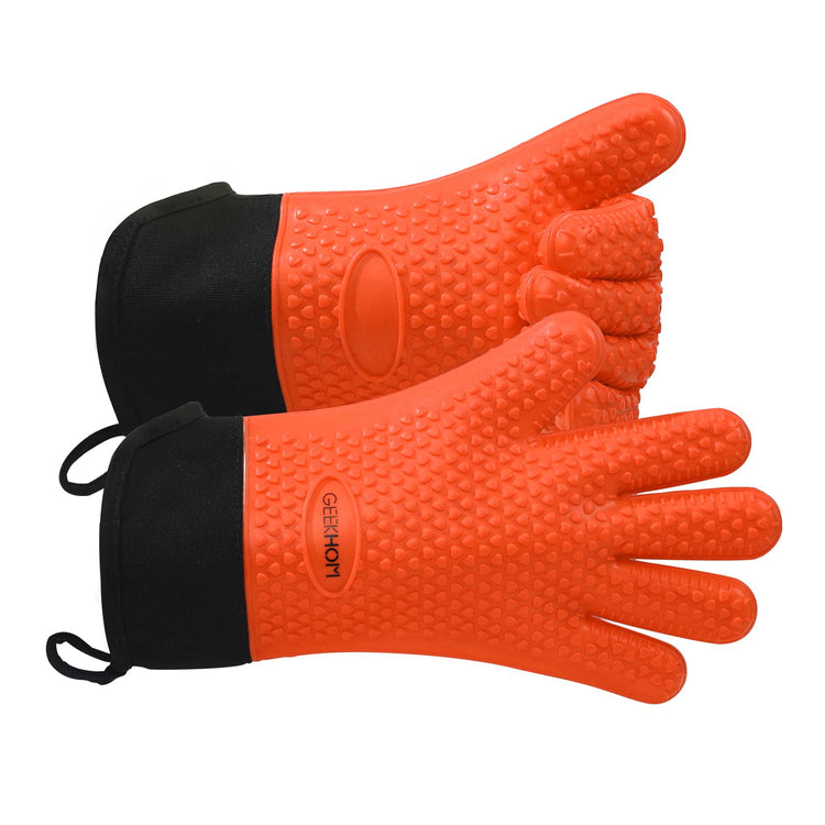 BBQ Gloves Heat Resistant Oven Mitts (2 Count)