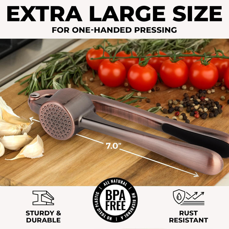 Large Premium Garlic Press Set