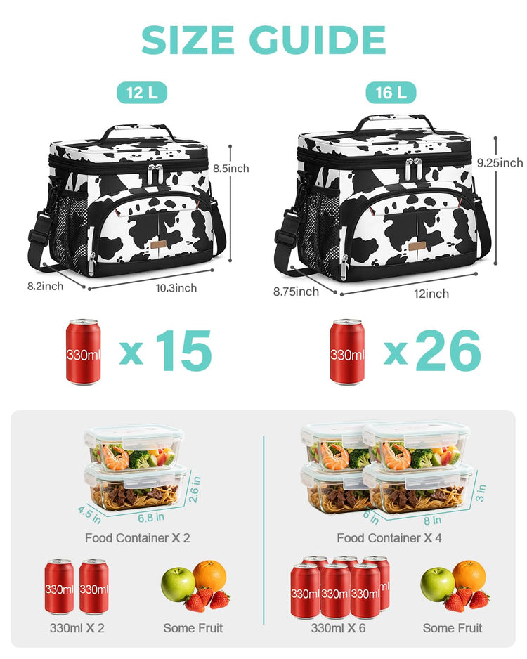 Lunch Box for Men Women Insulated Lunch Tote Cooler Bag Lunchbox