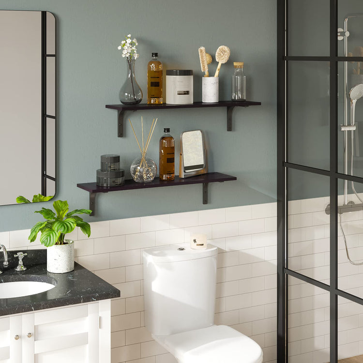 Long Wall Shelves (2 Count)