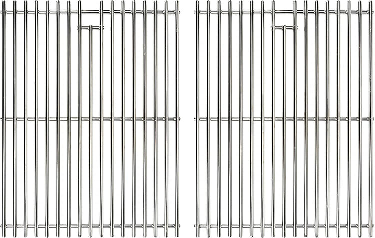 Grill Grates for Nexgrill 4 Burner 720-0830H 720-0830D 720-0670A 720-0783C 720-0783E 720-0958A, 17" Stainless Replacement Parts for 5 Burner 720-0888N Charbroil 463241113 463446015, Kenmore Gas Grill