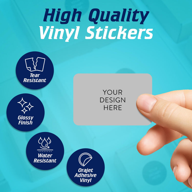 Custom Vinyl Stickers Your Image (100 Count)