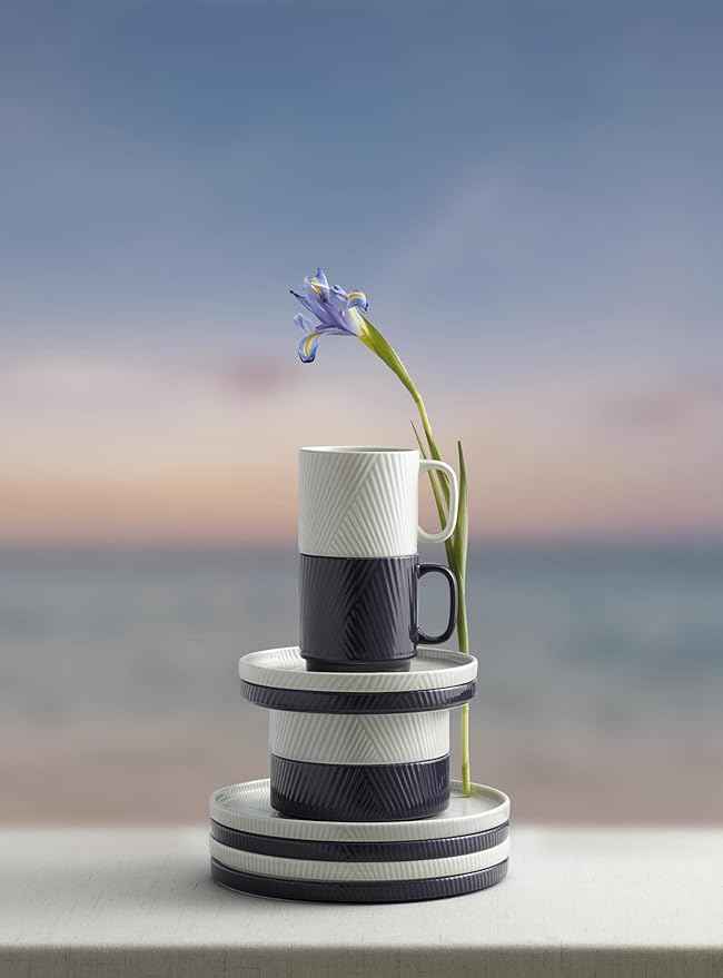 Lenox 898176 Modulus Mugs, Set Of 4, Nightshade