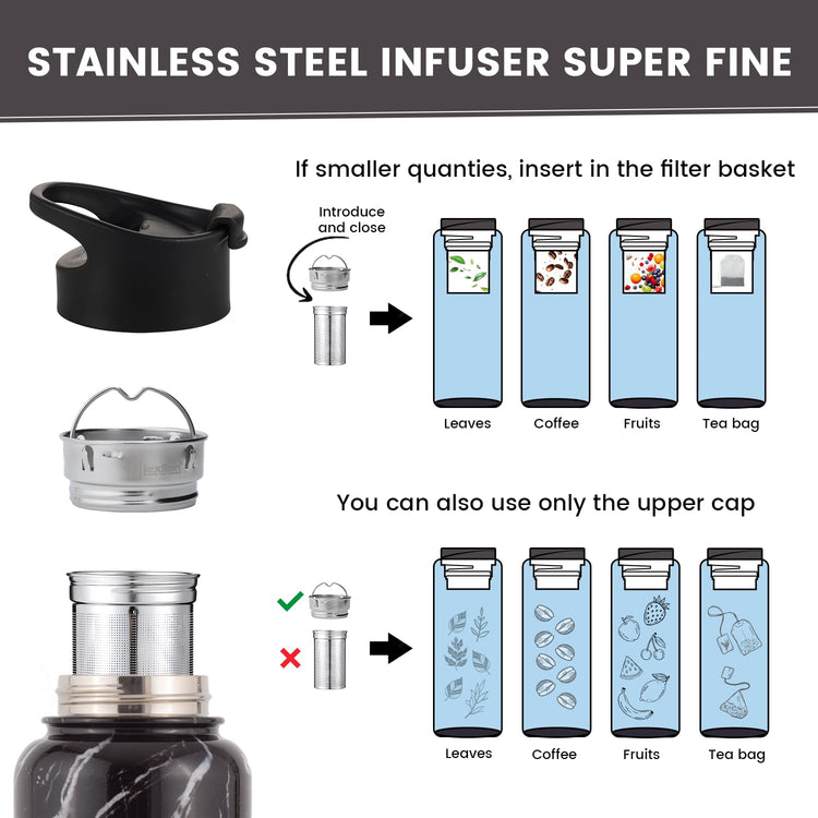 Tea Infuser Water Bottle 22 Oz