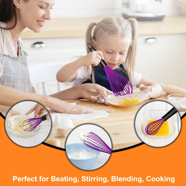 4 Pieces Silicone Whisks Set