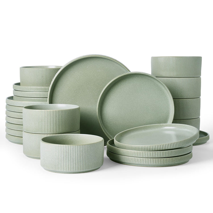 Star Stoneware Dinnerware Sets for 8 (24 Count)
