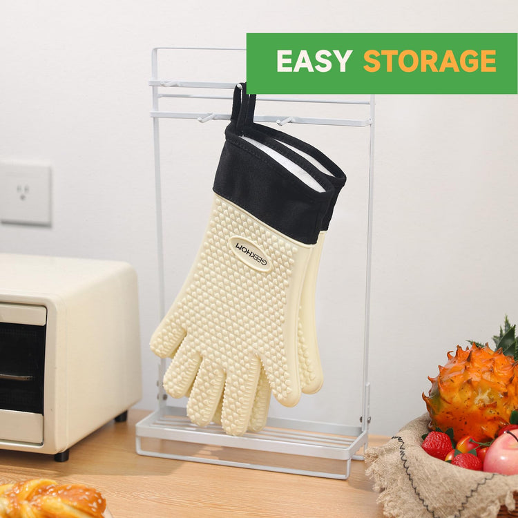 BBQ Gloves Heat Resistant Oven Mitts (2 Count)