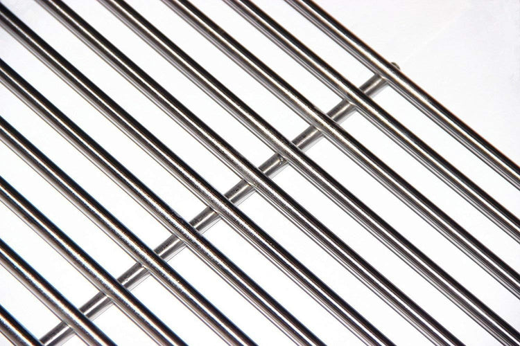 SF4104 (4-Pack) 17.75" Stainless Steel Cooking Grates Replacement for Gas Grill Models Brinkmann 810-3660-S 810-3661-F 810-9610-F 810-9620-0 810-6680-s and Smoke Canyon GR2002401-5C-00,Set of 4