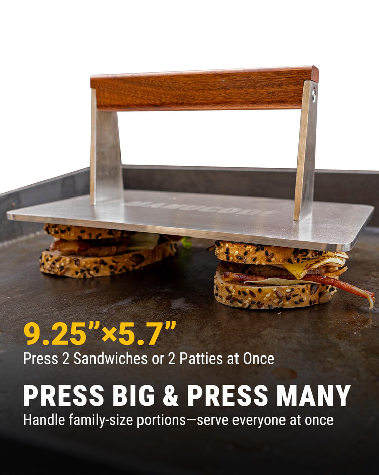 Bacon Press Stainless Steel Flat Bottom