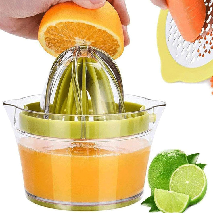 Citrus Lemon Orange Juicer Manual Hand Squeezer with Built