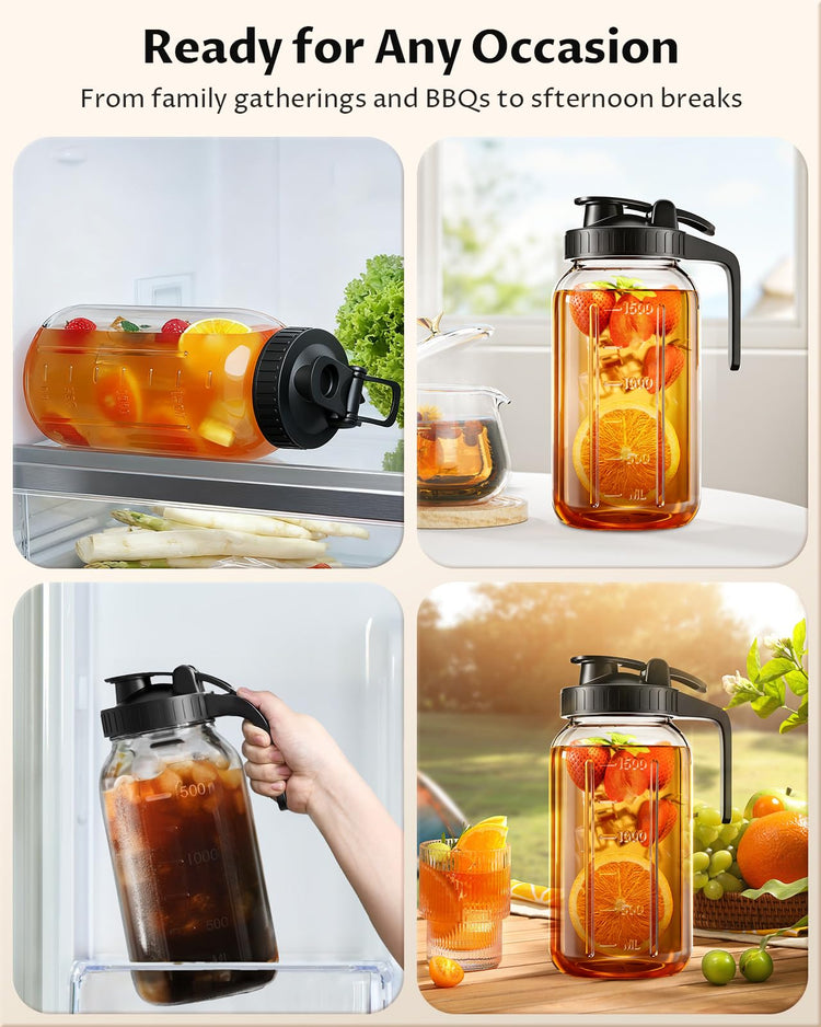 64oz Mason Jar Pitcher