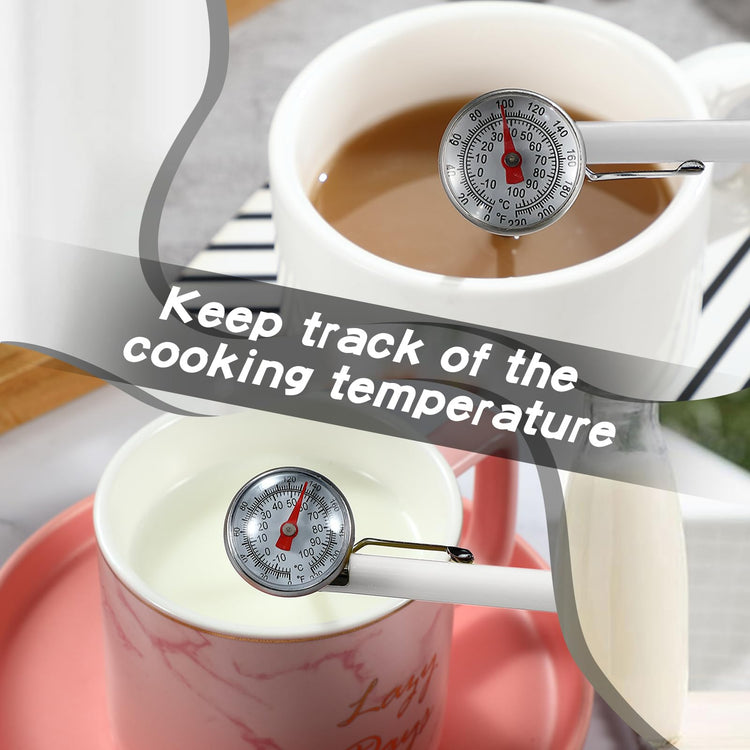 6 Pcs Stainless Steel Kitchen Dial Thermometer 5" (6 Count)
