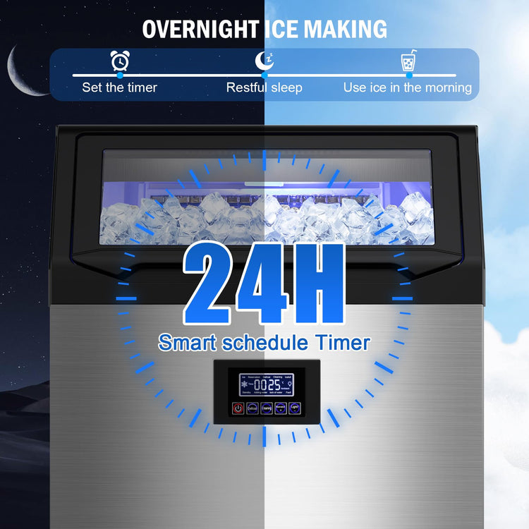 350 lbs High Output Commercial Ice Maker Undercounter Built