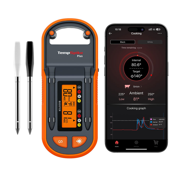 TempSpike 600ft Wireless Meat Thermometer with 2 Color (2 Count)
