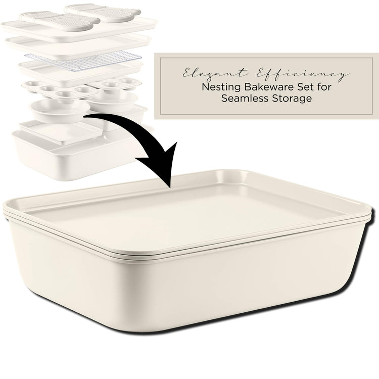 Nonstick Stackable Bakeware Set