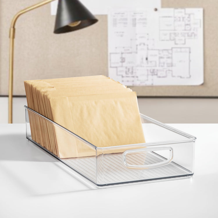 Stackable Clear Plastic Extra Long Pantry Organizers