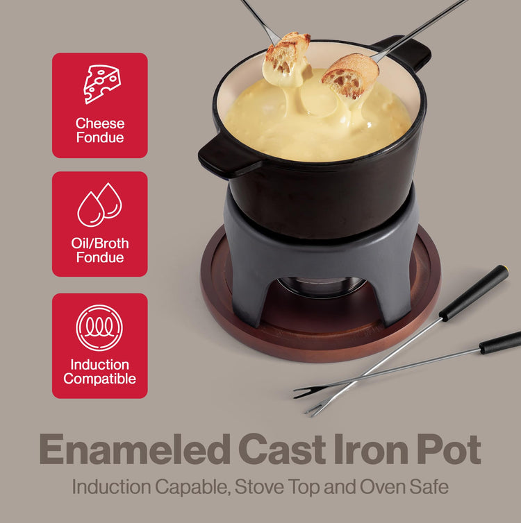 Sierra Cast Iron Fondue Set