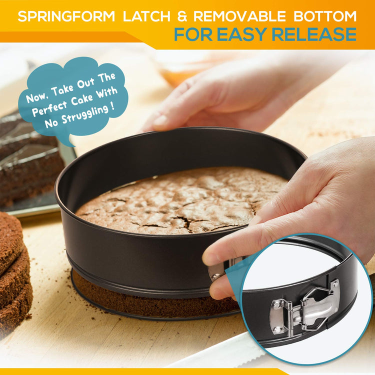 Springform Pan Set of 3 Non