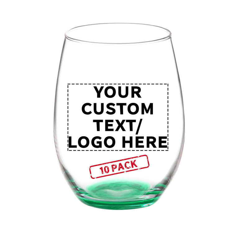 10 ARC Stemless Wine Glasses Set (10 Count)