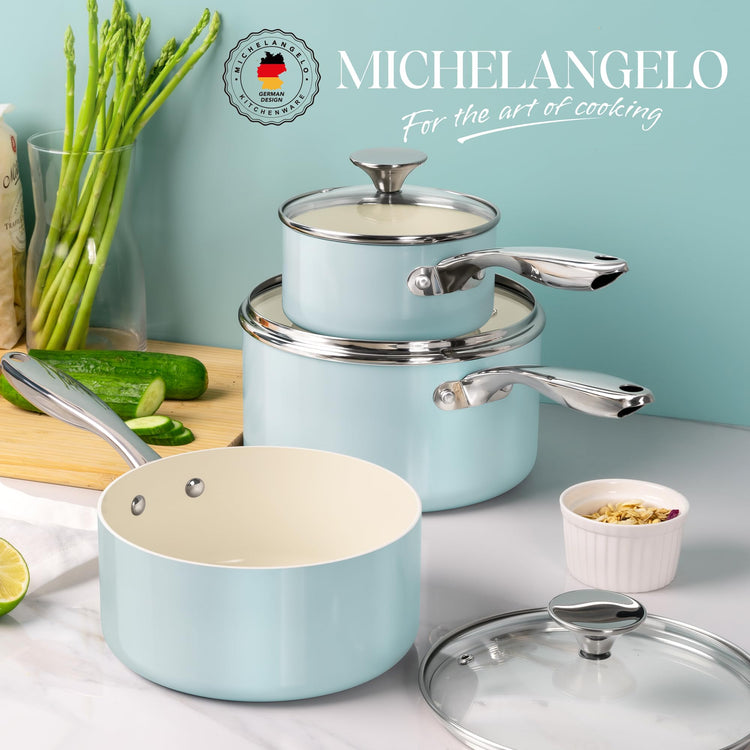 Sauce Pan with Lid (3 Count)