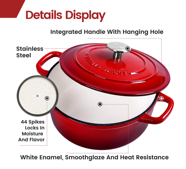 Enameled Cast Iron Dutch Oven