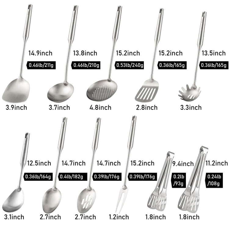 18 10 Stainless Steel Cooking Tools Set