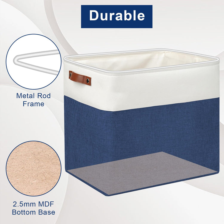 Large Fabric Storage Baskets (3 Count)