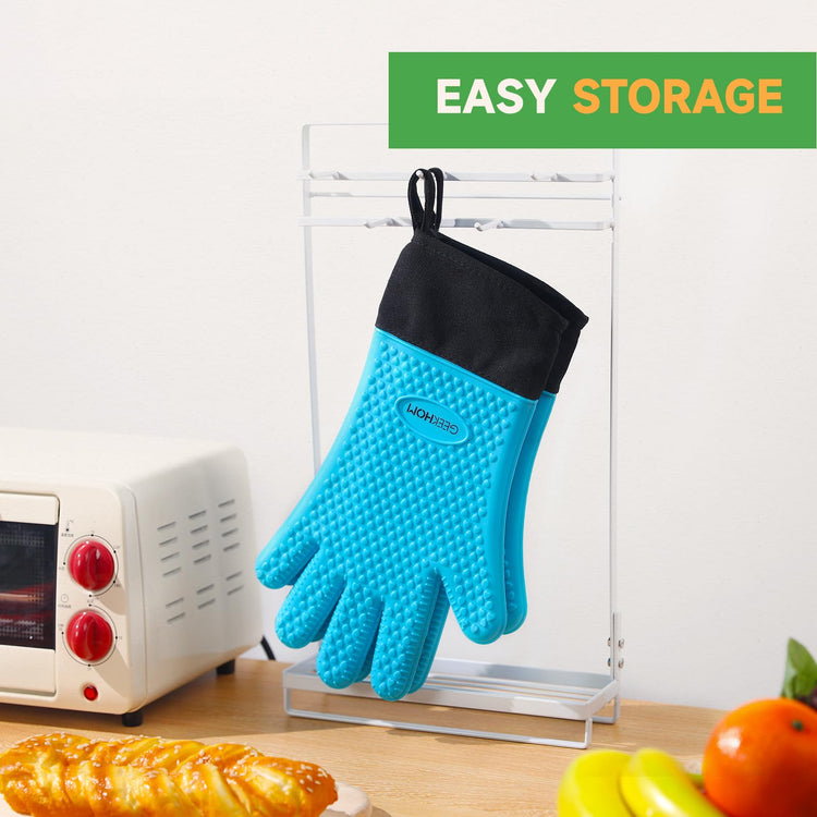 BBQ Gloves Grilling Gloves Heat Resistant Oven Gloves (2 Count)