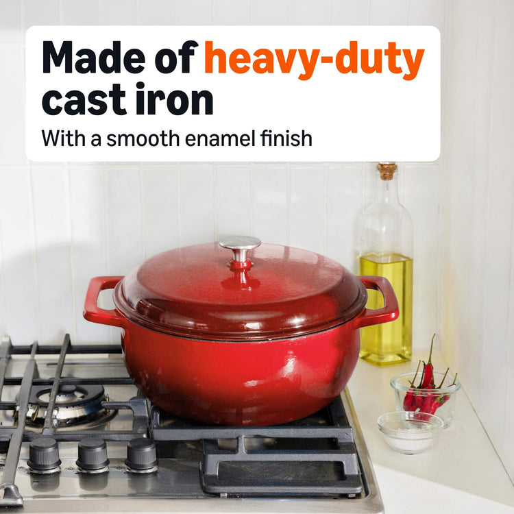 Enameled Cast Iron Dutch Oven Pot with Lid