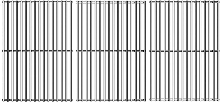 15/17/19 Inch Grill Cooking Grates Replacement for Weber Genesis II E-410, E-435, S-435, SE-410, 66089 66097, Kitchen-aid 720-0856V 740-0781, Weber Genesis II LX 400 SER GBS S-435