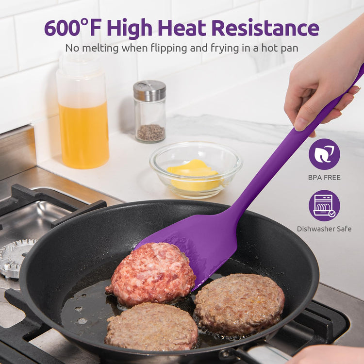 Silicone Turner Spatula Set of 2 (2 Count)