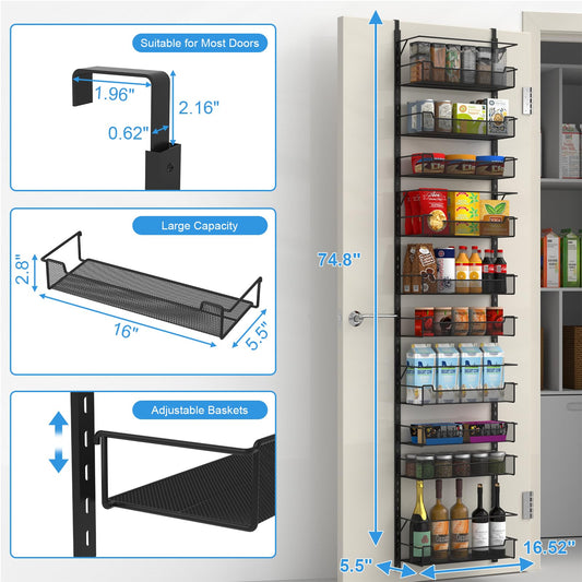 Over the Door Pantry Organizer
