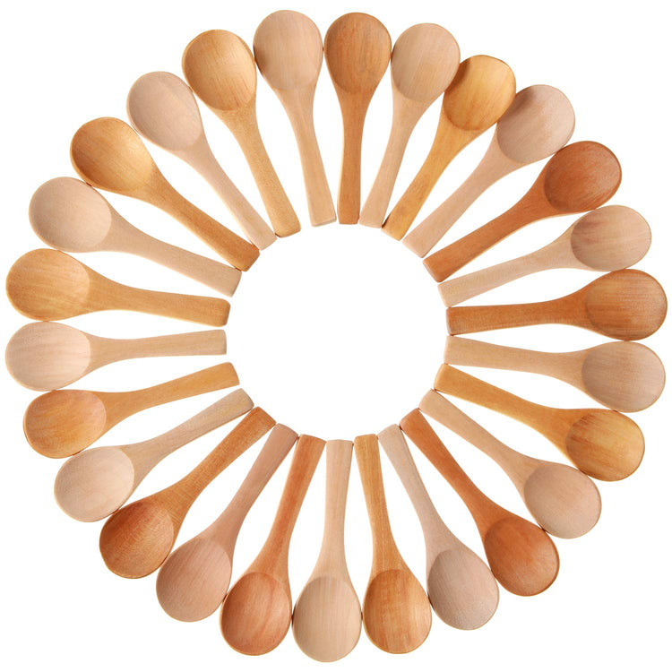50 Pcs Small Wooden Spoons (50 Count)