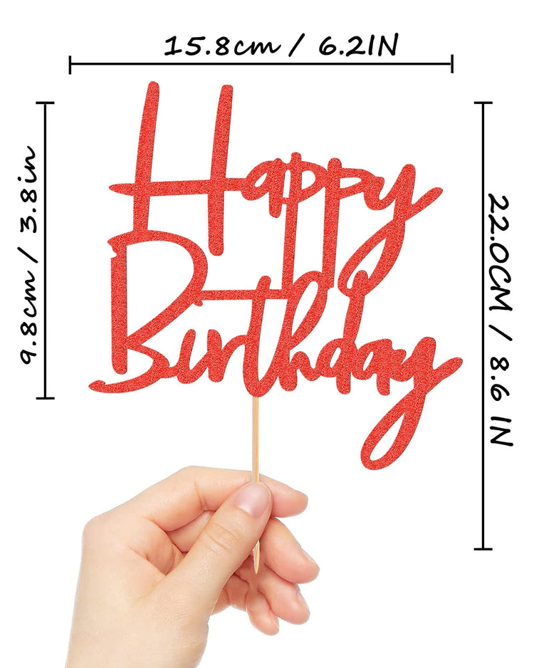 Happy Birthday Cake Topper