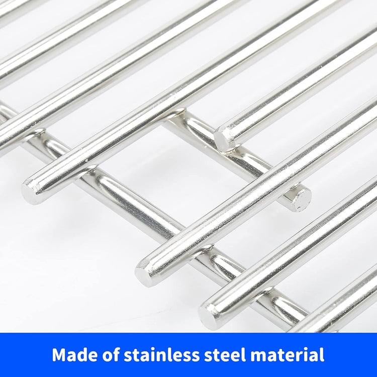Grill Grates for Nexgrill 4 Burner 720-0830H 720-0830D 720-0670A 720-0783C 720-0783E 720-0958A, 17" Stainless Replacement Parts for 5 Burner 720-0888N Charbroil 463241113 463446015, Kenmore Gas Grill