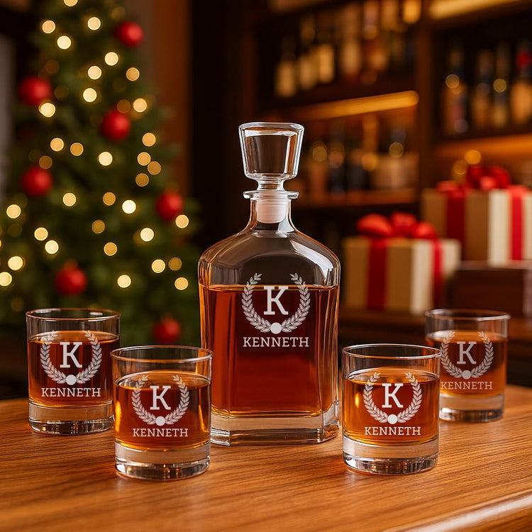 Personalized Whiskey Decanter Set