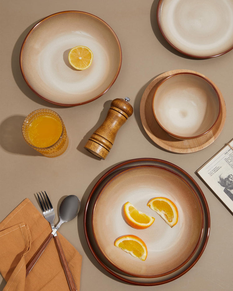 Stoneware Dinnerware Sets for 4