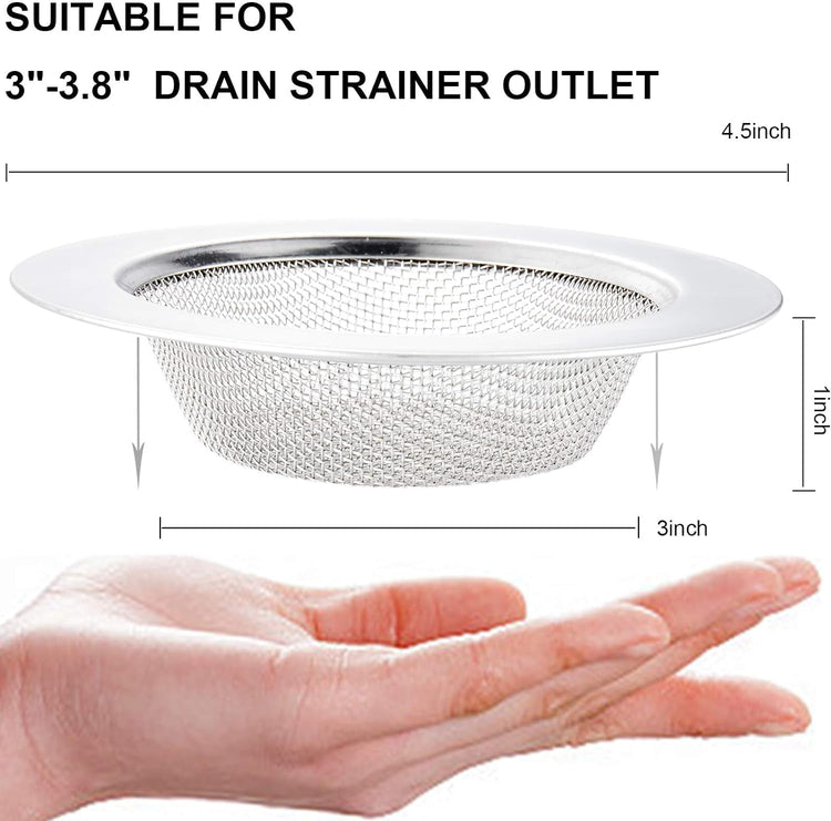 2 PCS Kitchen Sink Strainer Stainless Steel (2 Count)