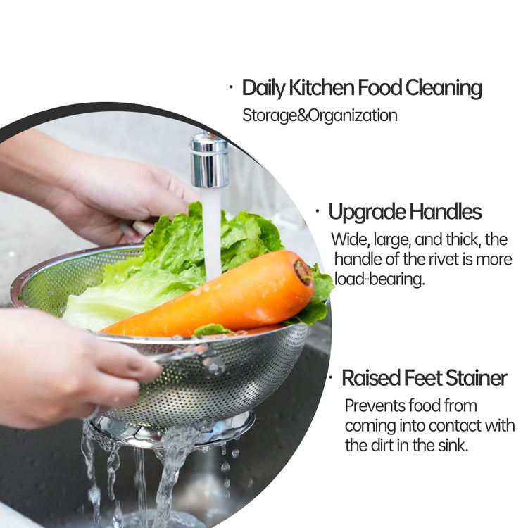 Premium Stainless Steel Colander for Kitchen