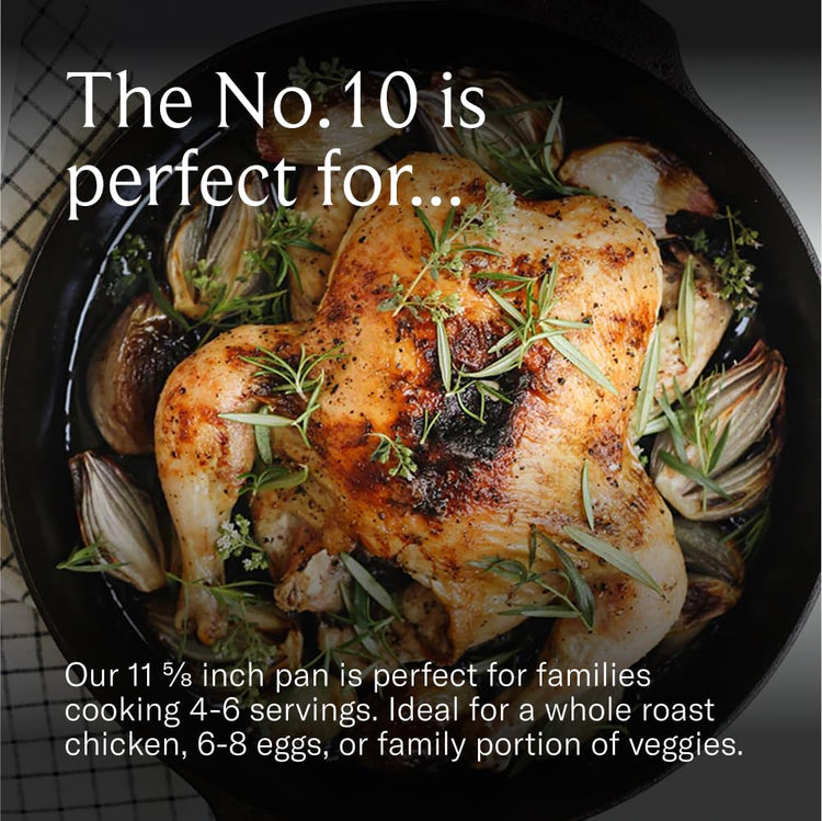 No.10 Large Cast Iron Skillet