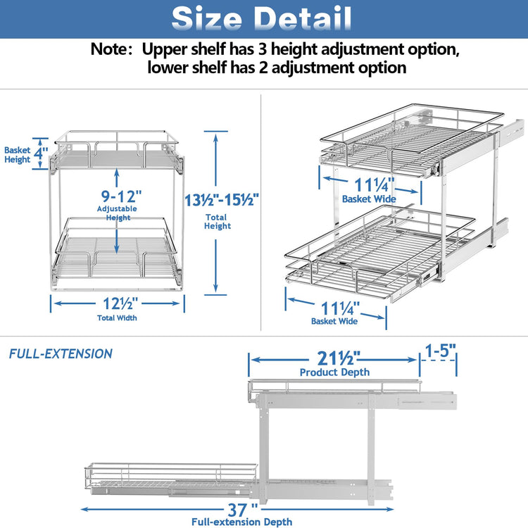 Individual Pull Out Cabinet Organizer